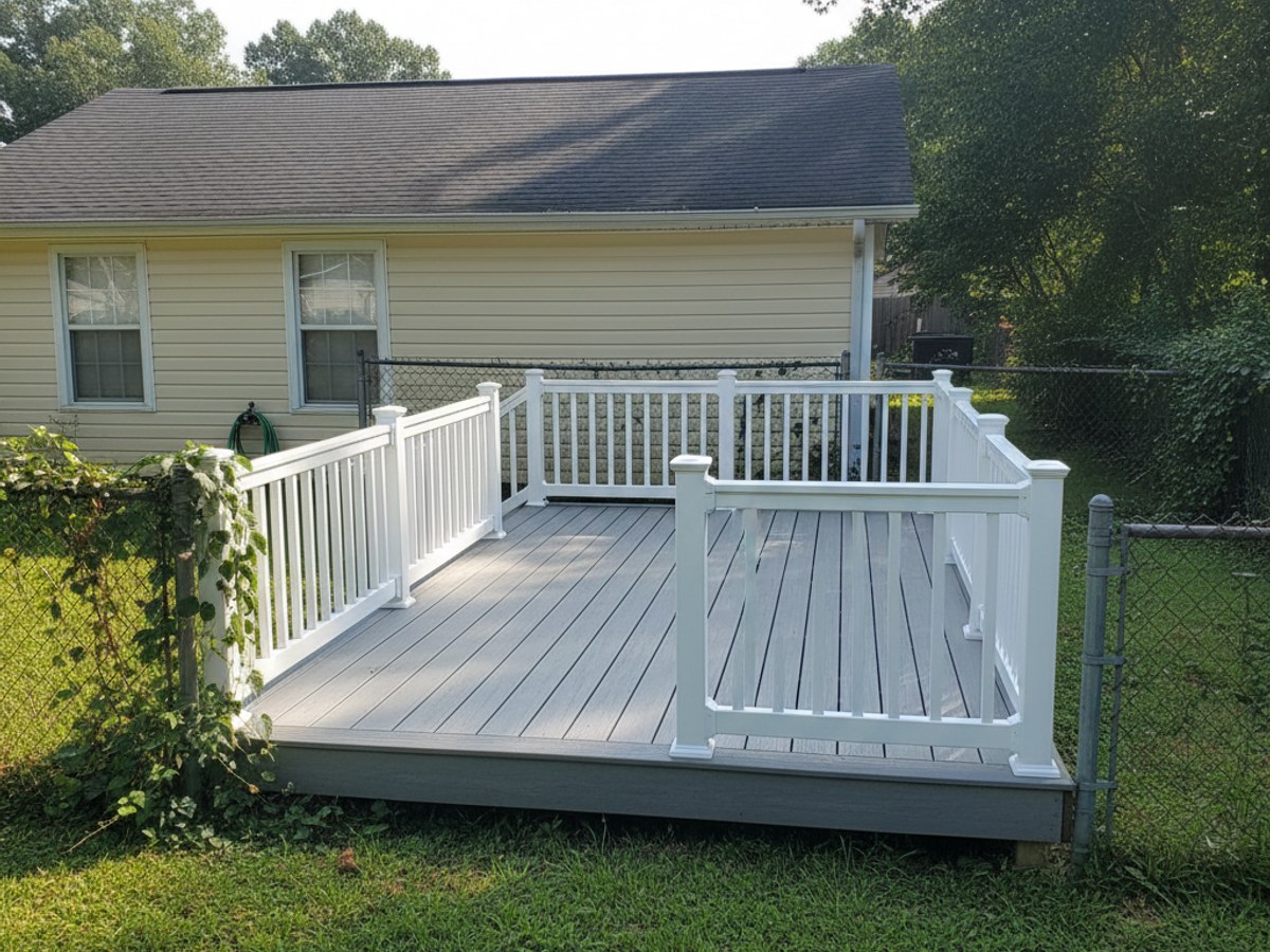 Custom Deck Design completed by Heritage Deck Solutions in Olive Branch, MS
